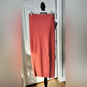 Babaton Terracotta Pencil Skirt